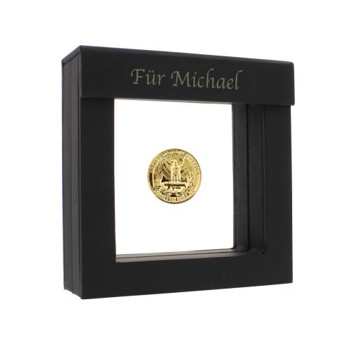 Quarter US-Dollar vergoldete Münze